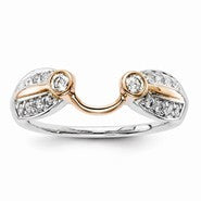 14k White & Rose Gold Diamond Ring