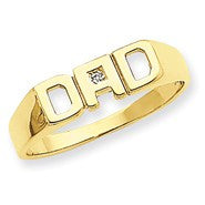 14k Yellow Gold Diamond men's Ring