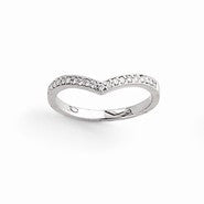 14k White Gold Diamond Ring