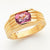 14k Yellow Gold Pink Topaz 8x6 Oval Ring