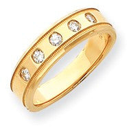14k Yellow Gold Men's Diamond Ring