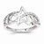 14k White Gold Diamond Star Ring