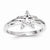 14k White Gold Diamond Star Ring