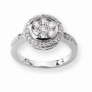 14k White Gold Diamond Ring