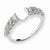 14k White Gold Diamond Wrap, Size 6, (0.25 ctw, SI2-I1 Clarity), Jewelry Ring