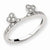 14k White Gold Diamond Wrap, Size 6, (0.25 ctw, SI2-I1 Clarity), Jewelry Ring