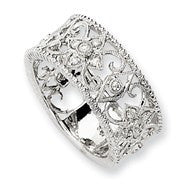 14k White Gold Diamond Ring