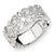 14k White Gold Diamond Fleur-de-Lis Ring
