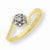 14k Yellow Gold & Rhodium Diamond Ring