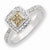 14k and Rhodium Diamond Ring