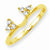 14k Yellow Gold Diamond Wrap Ring