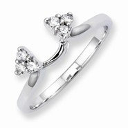 14k White Gold Diamond Wrap Ring