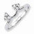 14k White Gold Diamond Wrap Ring