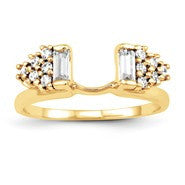14k Yellow Gold Diamond Wrap Ring