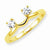 14k Yellow Gold Diamond Wrap Ring