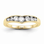 14k Yellow Gold Diamond Wedding Band