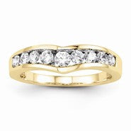 14k Yellow Gold Diamond Wedding Band