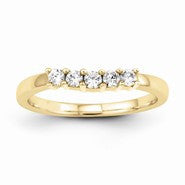 14k Yellow Gold Diamond Wedding Band