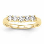 14k Yellow Gold Diamond Wedding Band