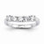 14k White Gold Diamond Wedding Band