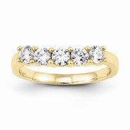 14k Yellow Gold Diamond Wedding Band