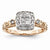 14k Two-tone Diamond Ring
