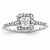 14k White Gold Diamond Engagement Ring