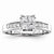 14k White Gold Diamond Engagement Ring