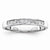 14k White Gold Diamond Band Ring