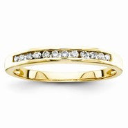 14k Yellow Gold Diamond Band Ring