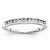 14k White Gold Diamond Band Ring