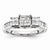 14k White Gold Diamond Engagement Ring