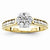 14k Yellow Gold Diamond Engagement Ring