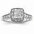 14k White Gold Diamond Engagement Ring