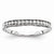 14k White Gold Diamond Band Ring