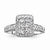 14k White Gold Diamond Engagement Ring