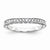 14k White Gold Diamond Wedding Band