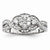 14k White Gold Diamond Engagement Ring