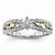14k Two-tone Diamond Engagement Ring