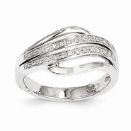 14k White Gold Diamond Ring