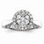14k White Gold Diamond Engagement Ring