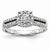 14k White Gold Diamond Engagement Ring