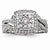14k White Gold Diamond Engagement Ring