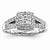 14k White Gold Diamond Engagement Ring