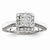 14k White Gold Diamond Engagement Ring