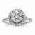14k White Gold Diamond Engagement Ring