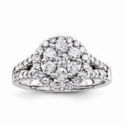 14k White Gold Diamond Engagement Ring