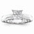 14k White Gold Diamond Engagement Ring