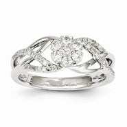 14k White Gold Diamond Ring