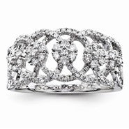 14k White Gold Diamond Ring